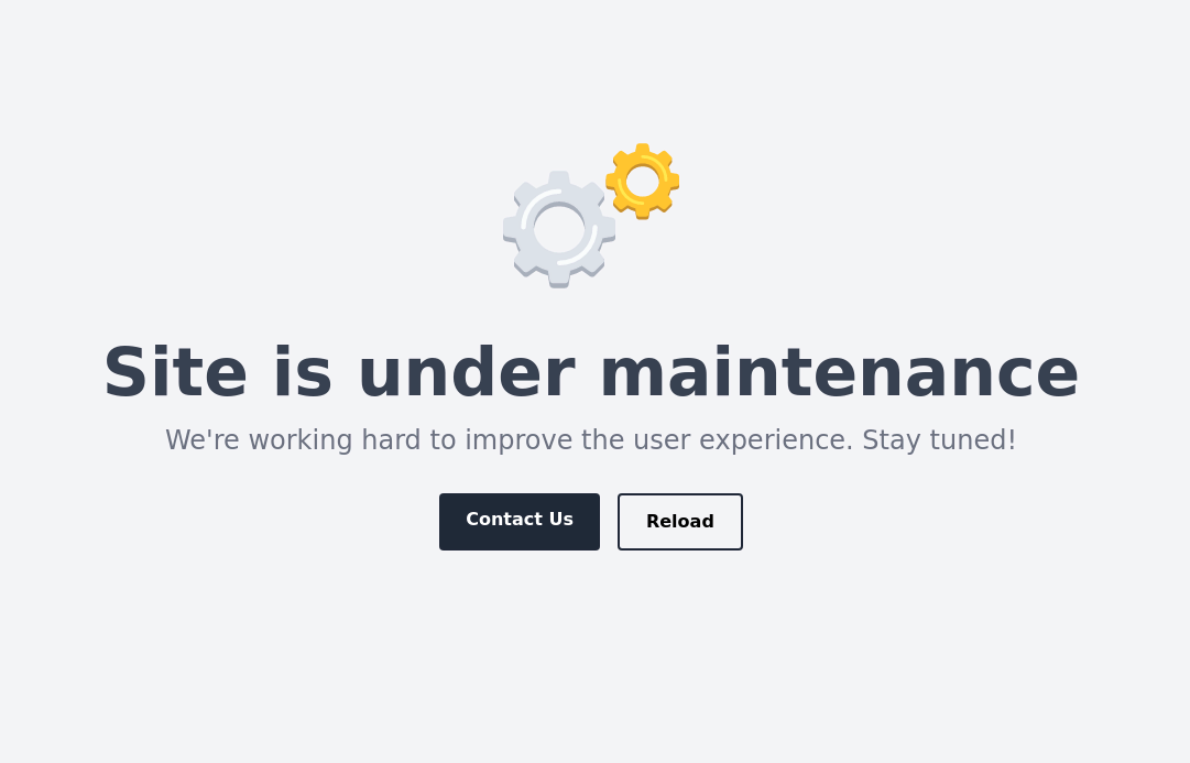 Under Maintenance